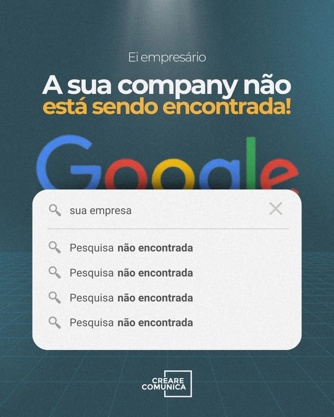 A sua empresa não está sendo encontrada no Google?